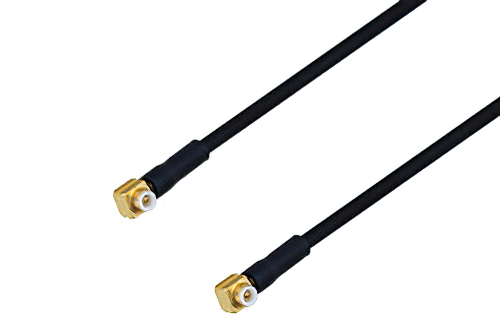 スナップオン MMBX プラグ 直角 〜 スナップオン MMBX プラグ 直角ケーブル、PE-SR405FLJ 同軸