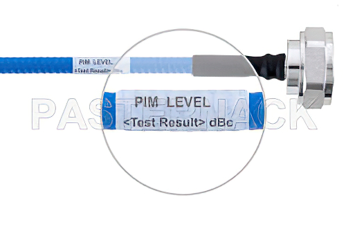 Plenum  7/16 DIN オス 〜 7/16 DIN オス、低PIMケーブル、SPP-250-LLPL 同軸、鉛フリーはんだ