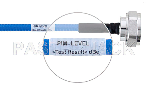 Plenum  7/16 DIN オス 直角 〜 7/16 DIN オス、低PIMケーブル、SPP-250-LLPL 同軸、鉛フリーはんだ