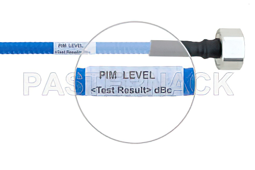 Plenum  4.1/9.5 Mini DIN オス 〜 4.1/9.5 Mini DIN オス、低PIMケーブル、SPP-250-LLPL 同軸、鉛フリーはんだ