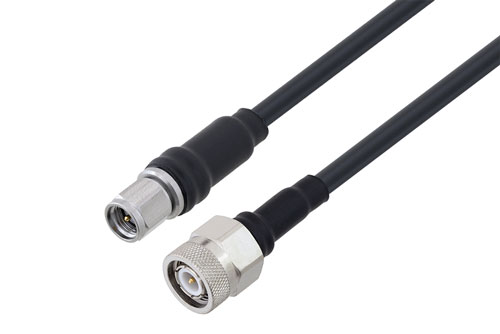 SMA オス 〜 TNC オス ケーブル、LMR-195 同軸、鉛フリーはんだ