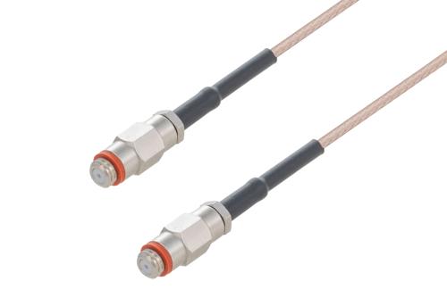10-32 Female to 10-32 Female Cable Using RG178 Coax with HeatShrink, LF Solder