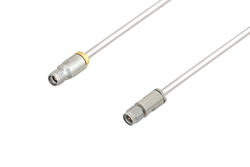 3.5mm Male to 3.5mm Female Cable Using Tinned RG402 Coax, LF Solder, RoHS