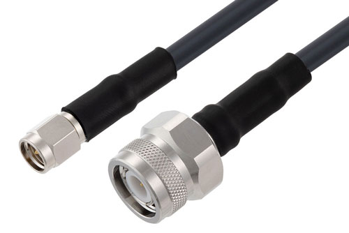SMA オス 〜 TNC オス、低損失ケーブル、LMR-195 同軸