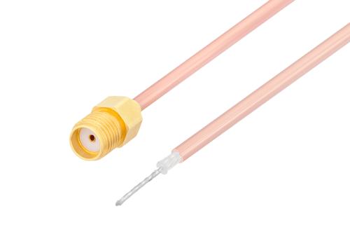 SMA メス 〜 剥ぎ処理済同軸線 雌雄同形 ケーブル、RG405 同軸