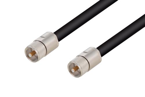 UHF オス 〜 UHF オス ケーブル、RG8 同軸
