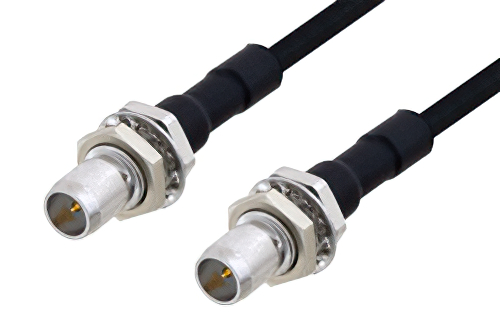 スライドオン BMA プラグ バルクヘッド 〜 スライドオン BMA プラグ バルクヘッドケーブル、PE-SR405FLJ 同軸