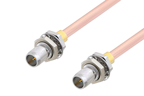 スライドオン BMA プラグ バルクヘッド 〜 スライドオン BMA プラグ バルクヘッドケーブル、RG405 同軸