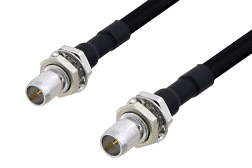 スライドオン BMA プラグ バルクヘッド 〜 スライドオン BMA プラグ バルクヘッドケーブル、PE-SR402FLJ 同軸