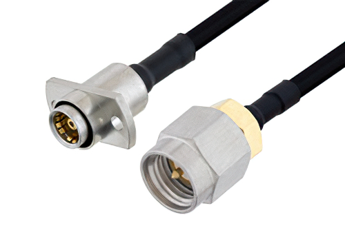 スライドオン BMA ジャック 2ホールパネル 〜 SMA オス ケーブル、PE-SR402FLJ 同軸