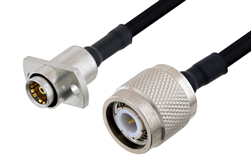 スライドオン BMA ジャック 2ホールパネル 〜 TNC オス ケーブル、PE-SR402FLJ 同軸