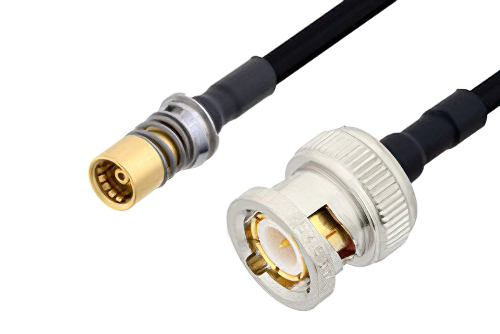 スナップオン BMA ジャック 〜 BNC オス ケーブル、PE-SR402FLJ 同軸