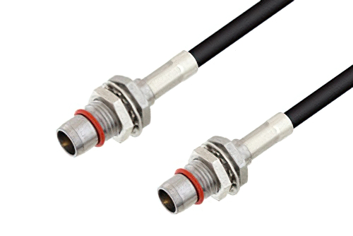 スライドオン BMA プラグ バルクヘッド 〜 スライドオン BMA プラグ バルクヘッドケーブル、LMR-100 同軸