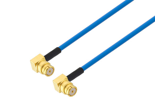 SMP メス 直角 ～ SMP メス 直角, ケーブル PE-P047 同軸, 熱収縮チューブ