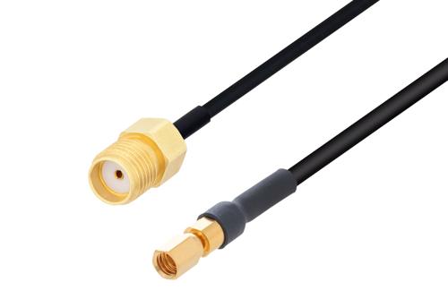 SMA メス 〜 SSMC プラグ ケーブル、PE-SR405FLJ 同軸