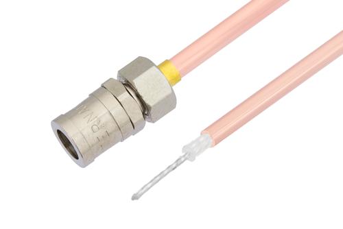 SMB プラグ 〜 剥ぎ処理済同軸線 雌雄同形 ケーブル、RG405 同軸