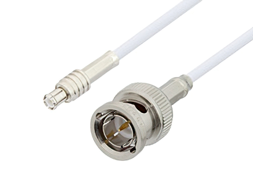 50 Ω MCX プラグ 〜 75 Ω BNC オス ケーブル、75 Ω RG187 同軸