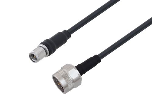 N オス 〜 SMA オス ケーブル、PE-P195 同軸
