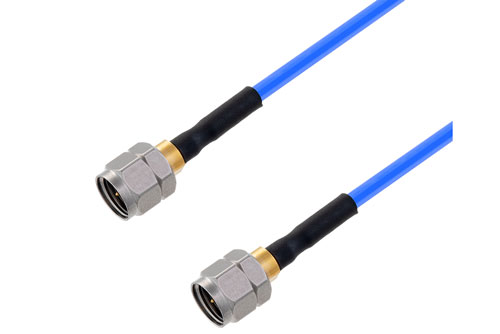 2.4mm オス ～  2.4mm オス, ケーブル PE-P086HF 同軸 , 鉛フリーはんだ