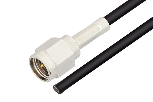 SMA オス 〜 ストレートカットケーブル、LMR-100 同軸