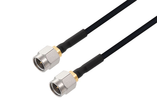 2.92mm オス 〜 2.92mm オス ケーブル、PE-SR405FLJ 同軸 、熱収縮チューブ付