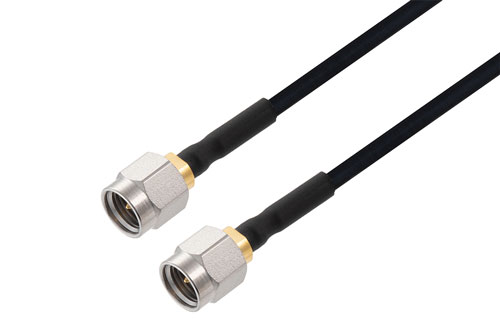 2.92mm オス 〜 2.92mm オス ケーブル、PE-SR405FLJ 同軸 、鉛フリーはんだ