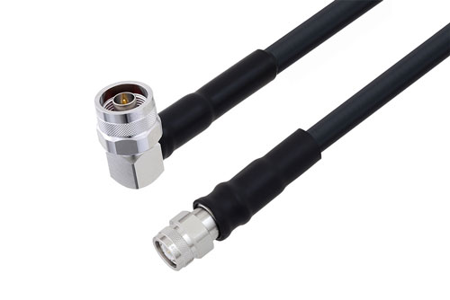 N オス直角 〜 TNC オス ケーブル、LMR-400-DB 同軸