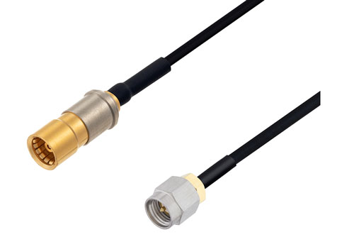 スナップオン BMA ジャック 〜 SMA オス ケーブル、PE-SR405FLJ 同軸