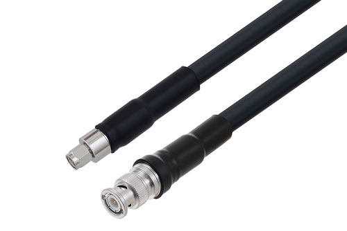 BNC オス 〜 SMA オス ケーブル、LMR-400-UF 同軸