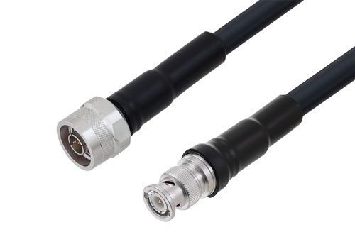 BNC オス 〜 N オス ケーブル、LMR-400-DB 同軸
