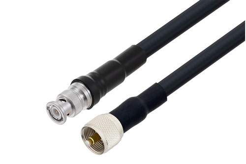 BNC オス 〜 UHF オス ケーブル、LMR-400-UF 同軸
