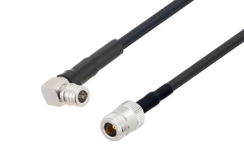 N メス 〜 QMA オス直角 ケーブル、LMR-240 同軸