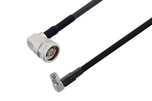 N オス直角 〜 SMA オス直角 ケーブル、LMR-240-UF 同軸