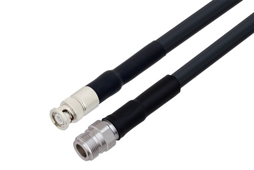 BNC Male to N Female Cable Using LMR-400 Coax