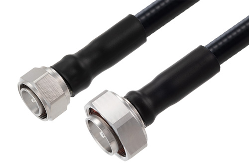 Outdoor Rated 4.3-10 Male to 4.3-10 Male Low PIM Cable Using SPO-500 Coax Using Times Microwave Parts
