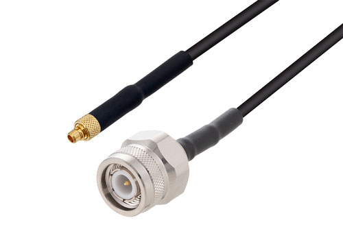TNC Male to MMCX Plug Low Loss Cable Using LMR-100 Coax