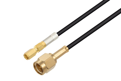 SMA Male to SSMC Plug Cable Using PE-C100 Coax