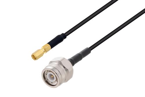 SSMC Plug to TNC Male Cable Using PE-C100 Coax