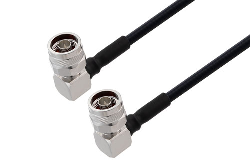 N Male Right Angle to N Male Right Angle Cable Using SPO-250 Coax