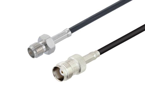 SMA Female to TNC Female Cable Using LMR-100 Coax