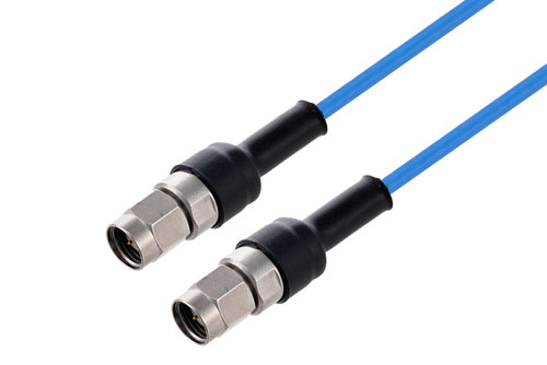 2.4mm オス ～ 2.4mm オス ケーブル,  PE-P086HF 同軸 , 鉛フリーはんだ