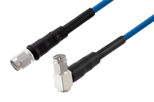 SMA オス ～  SMA オス直角 低 PIM, ケーブル TFT-402-LF 同軸, Times Microwave 構成品