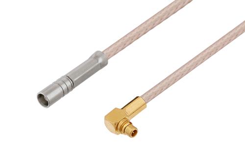 MCX ジャック ～ MMCX プラグ 直角, ケーブル RG316 同軸