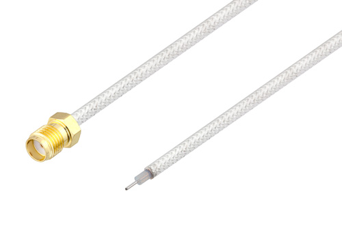 SMA メス ～ リード先端処理済 テストプローブ, ケーブル PE-SR405FL 同軸