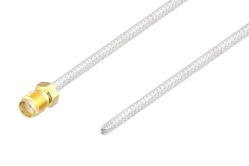 SMA メス ～ カットリード線 テストプローブ, ケーブル PE-SR405FL 同軸