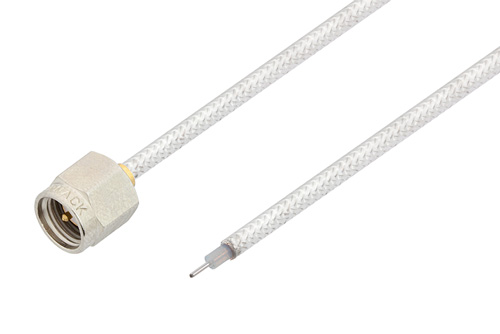 SMA オス ～  リード先端処理済 テストプローブ, ケーブル PE-SR405FL 同軸