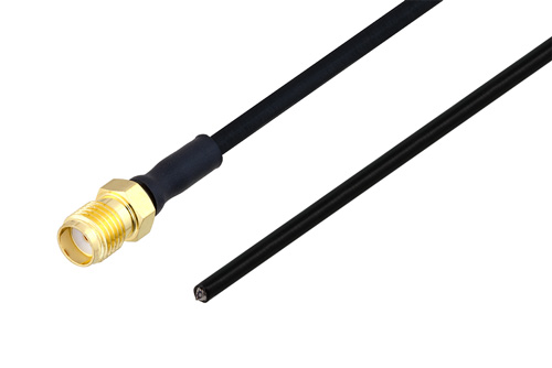 SMA メス ～ カットリード線 テストプローブ, ケーブル PE-SR405FLJ 同軸