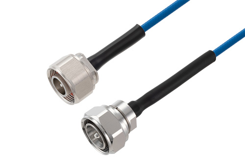 4.1/9.5 Mini DIN オス ～  4.3-10 オス 低 PIM, ケーブル TFT-402-LF 同軸, Times Microwave 構成品