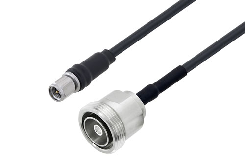 7/16 DIN メス ～ SMA オス 低損失ケーブル LMR-195 同軸