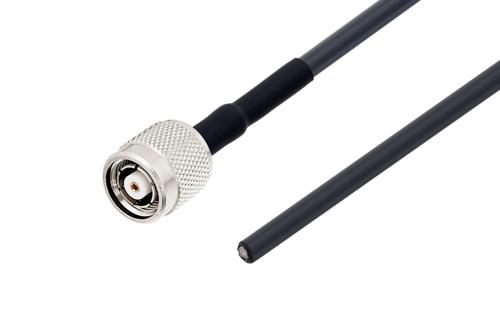 逆極性 TNC オス ～  カットリード線, ケーブル LMR-195 同軸, 熱収縮チューブ